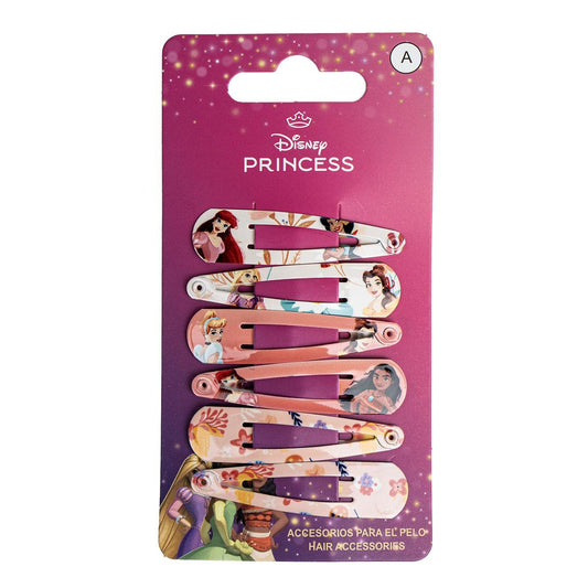 ACCESORIOS PELO CLIPS 6 PIEZAS PRINCESS - Imagen 1