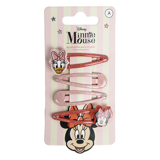 ACCESORIOS PELO CLIPS 4 PIEZAS MINNIE - Imagen 1