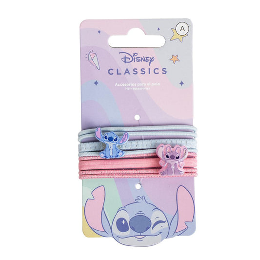 ACCESORIOS PELO ELÁSTICOS 8 PIEZAS STITCH - Imagen 1