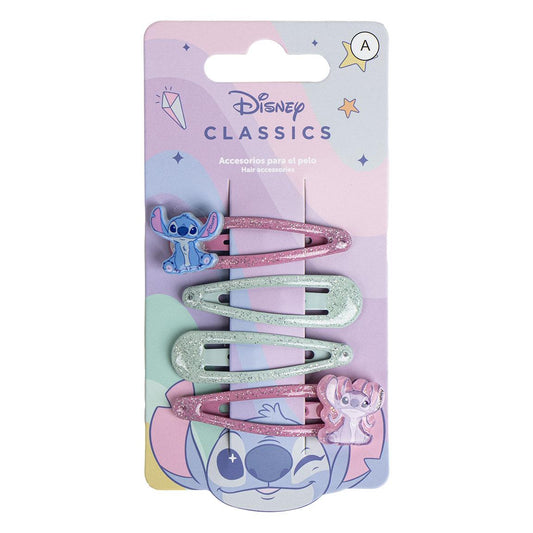 ACCESORIOS PELO CLIPS 4 PIEZAS STITCH - Imagen 1