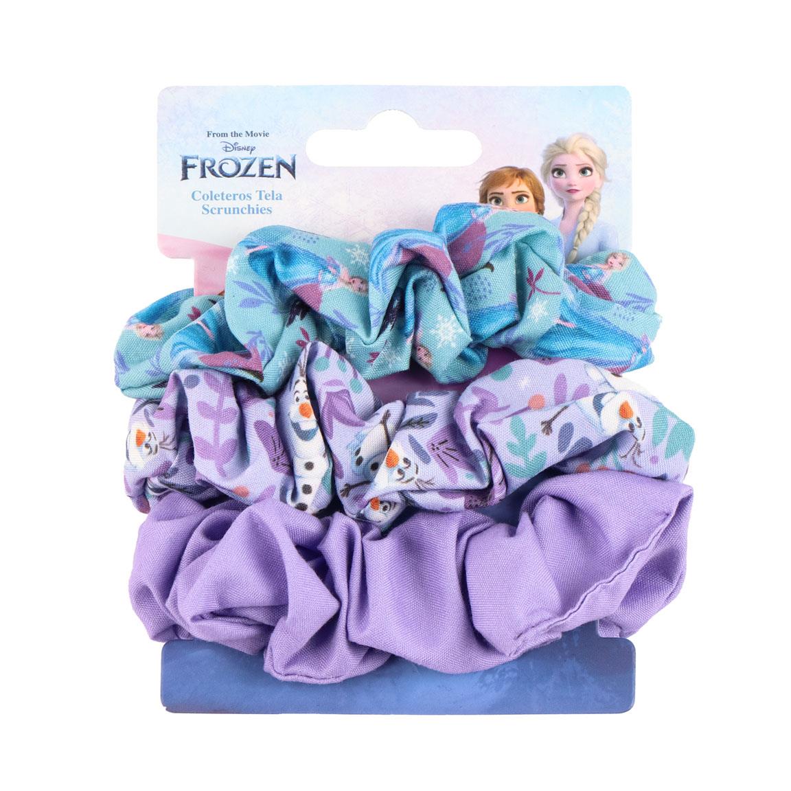 ACCESORIOS PELO COLETERO DE TELA 3 PIEZAS FROZEN - Imagen 1