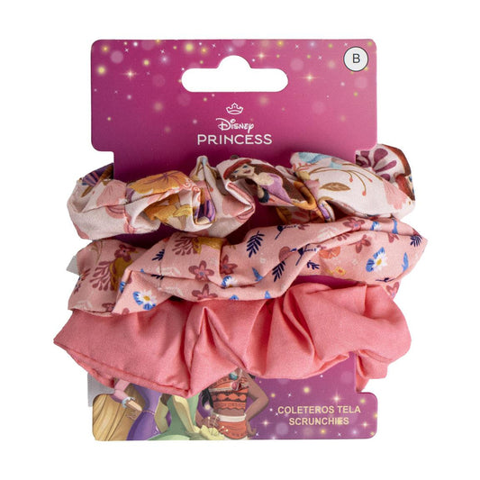 ACCESORIOS PELO COLETERO DE TELA 3 PIEZAS PRINCESS - Imagen 1