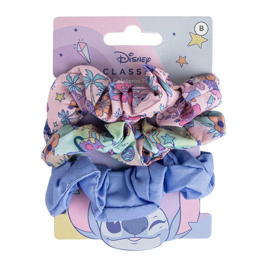 ACCESORIOS PELO COLETERO DE TELA 3 PIEZAS STITCH - Imagen 1