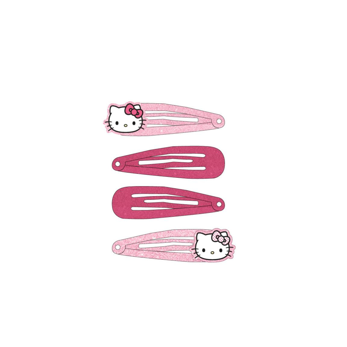 ACCESORIOS PELO CLIPS 4 PIEZAS HELLO KITTY - Imagen 2