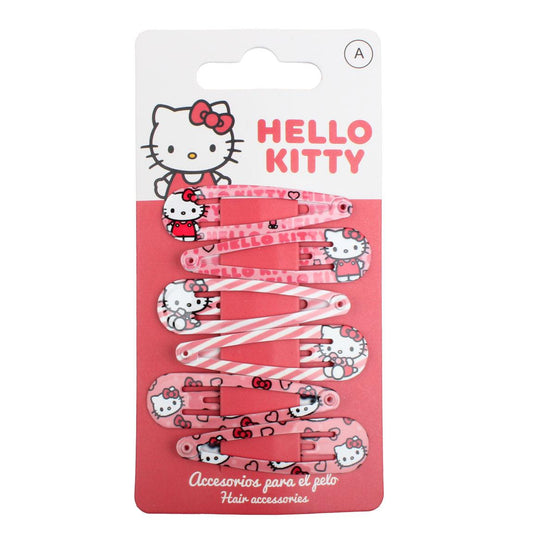 ACCESORIOS PELO CLIPS 6 PIEZAS HELLO KITTY - Imagen 1