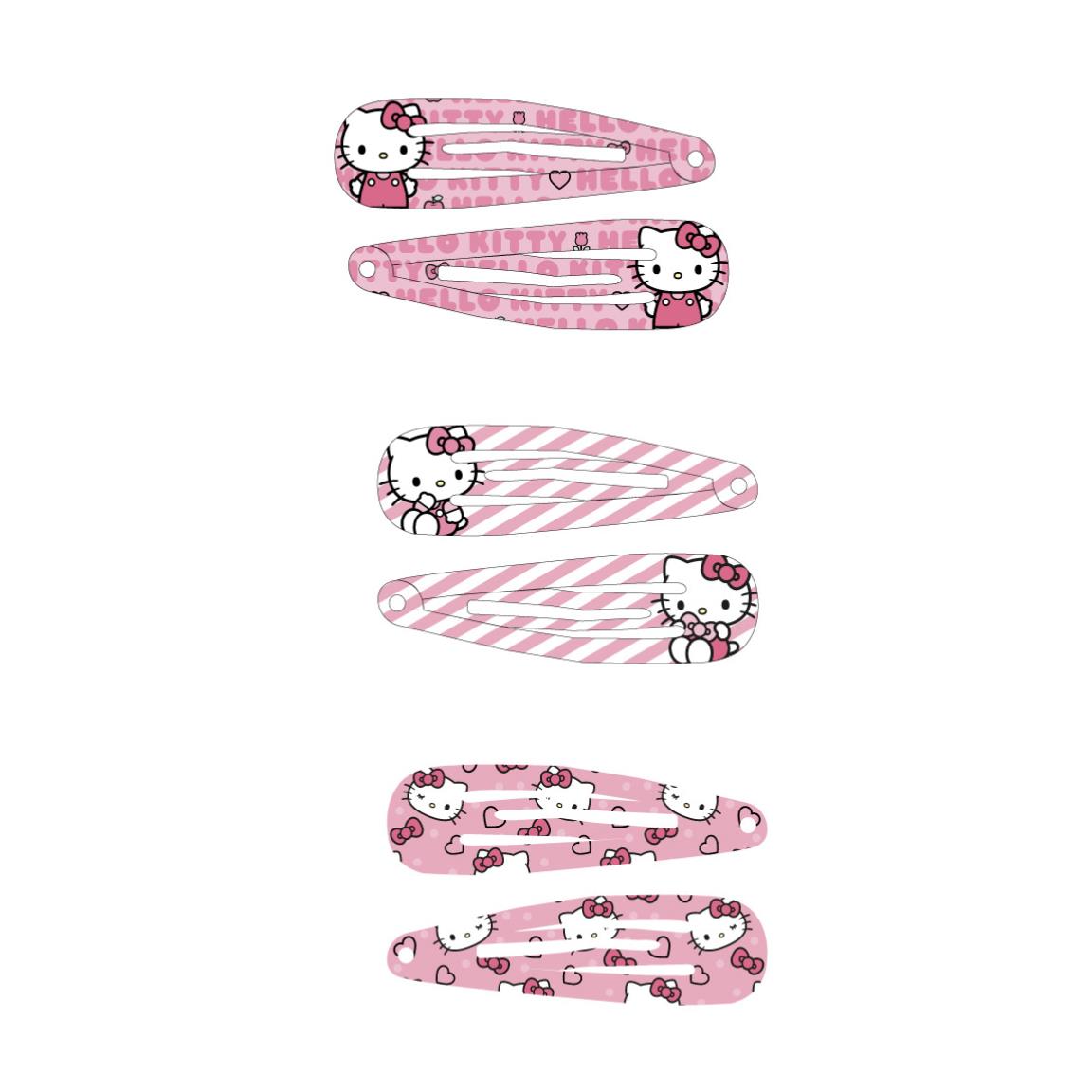 ACCESORIOS PELO CLIPS 6 PIEZAS HELLO KITTY - Imagen 2