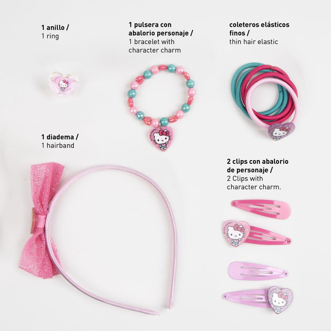 SET DE BELLEZA ACCESORIOS DISPLAY HELLO KITTY - Imagen 3