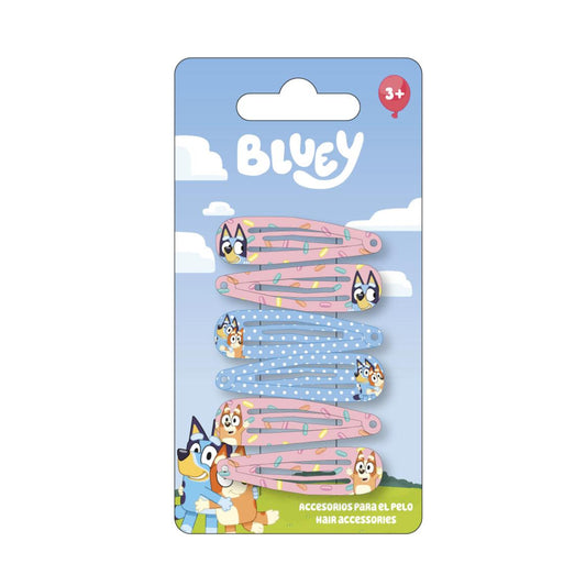ACCESORIOS PELO CLIPS 6 PIEZAS BLUEY - Imagen 1