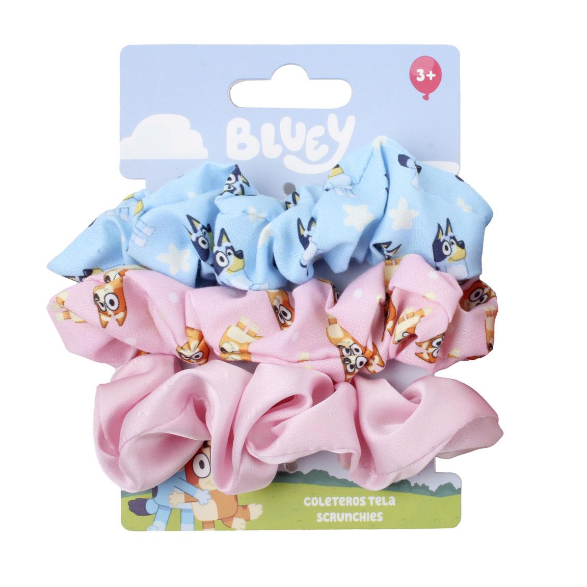 ACCESORIOS PELO COLETERO DE TELA 3 PIEZAS BLUEY - Imagen 1