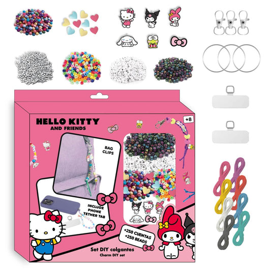 SET DE BELLEZA DIY BAG CLIP HELLO KITTY - Imagen 1