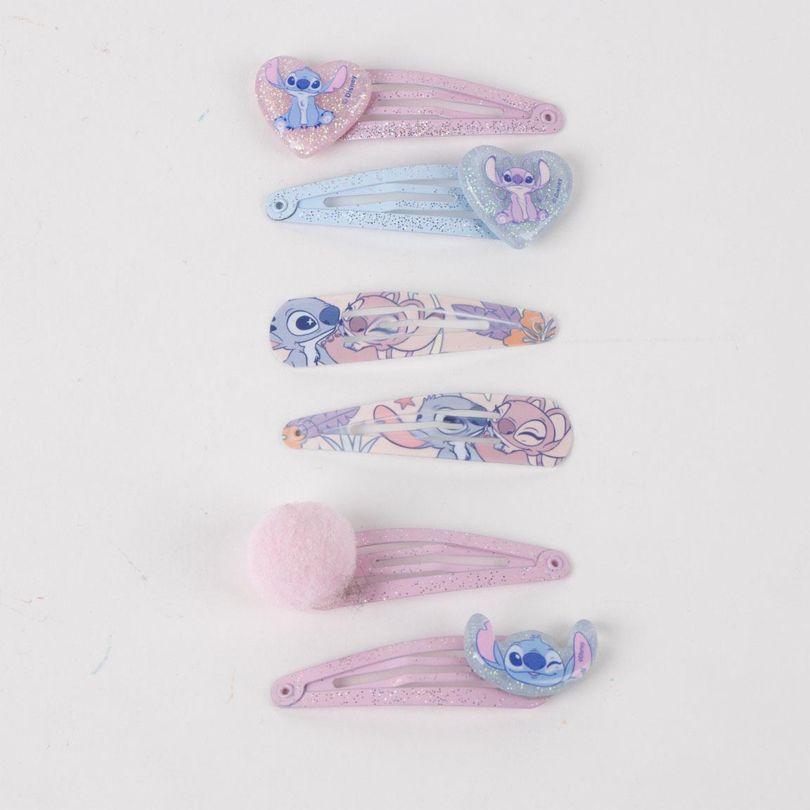 ACCESORIOS PELO CLIPS 6 PIEZAS STITCH - Imagen 2