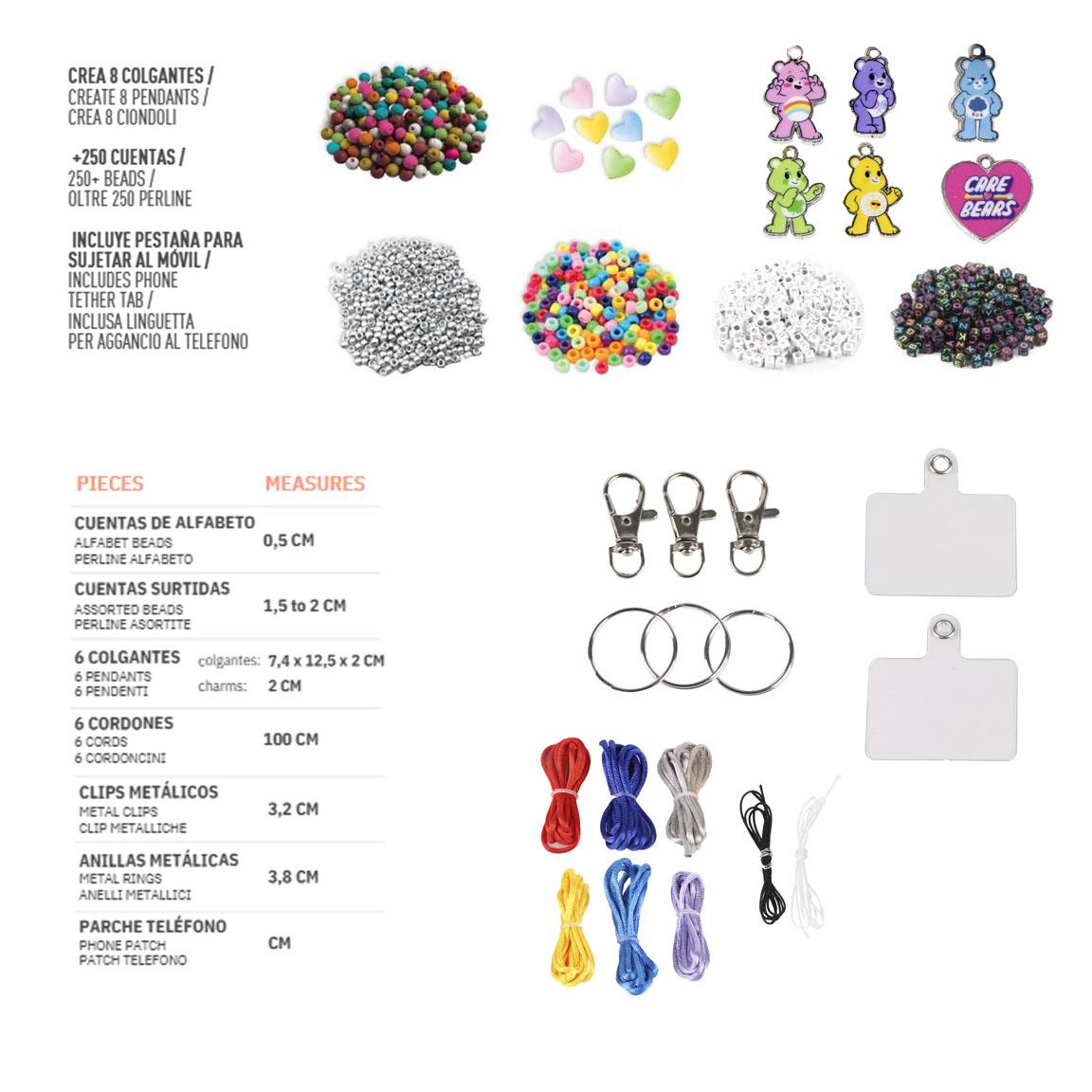 SET DE BELLEZA DIY BAG CLIP CARE BEARS