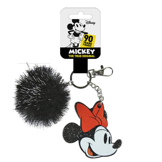 LLAVERO PREMIUM POMPON ACRILICO MINNIE DISNEY