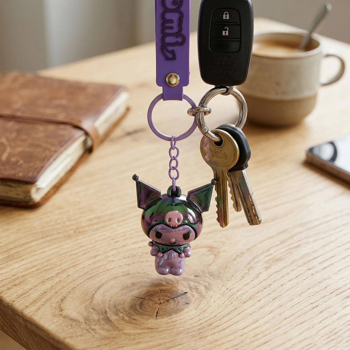 LLAVERO 3D HELLO KITTY KUROMI