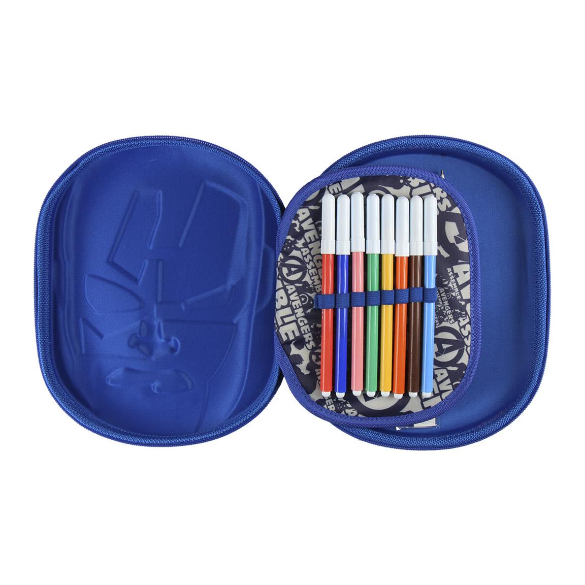 PLUMIER TRIPLE RELLENO LOS VENGADORES DE MARVEL 3D