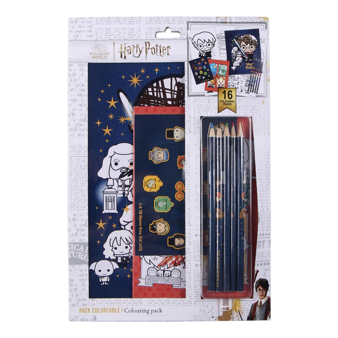 SET PAPELERÍA COLOREABLE HARRY POTTER - Imagen 2