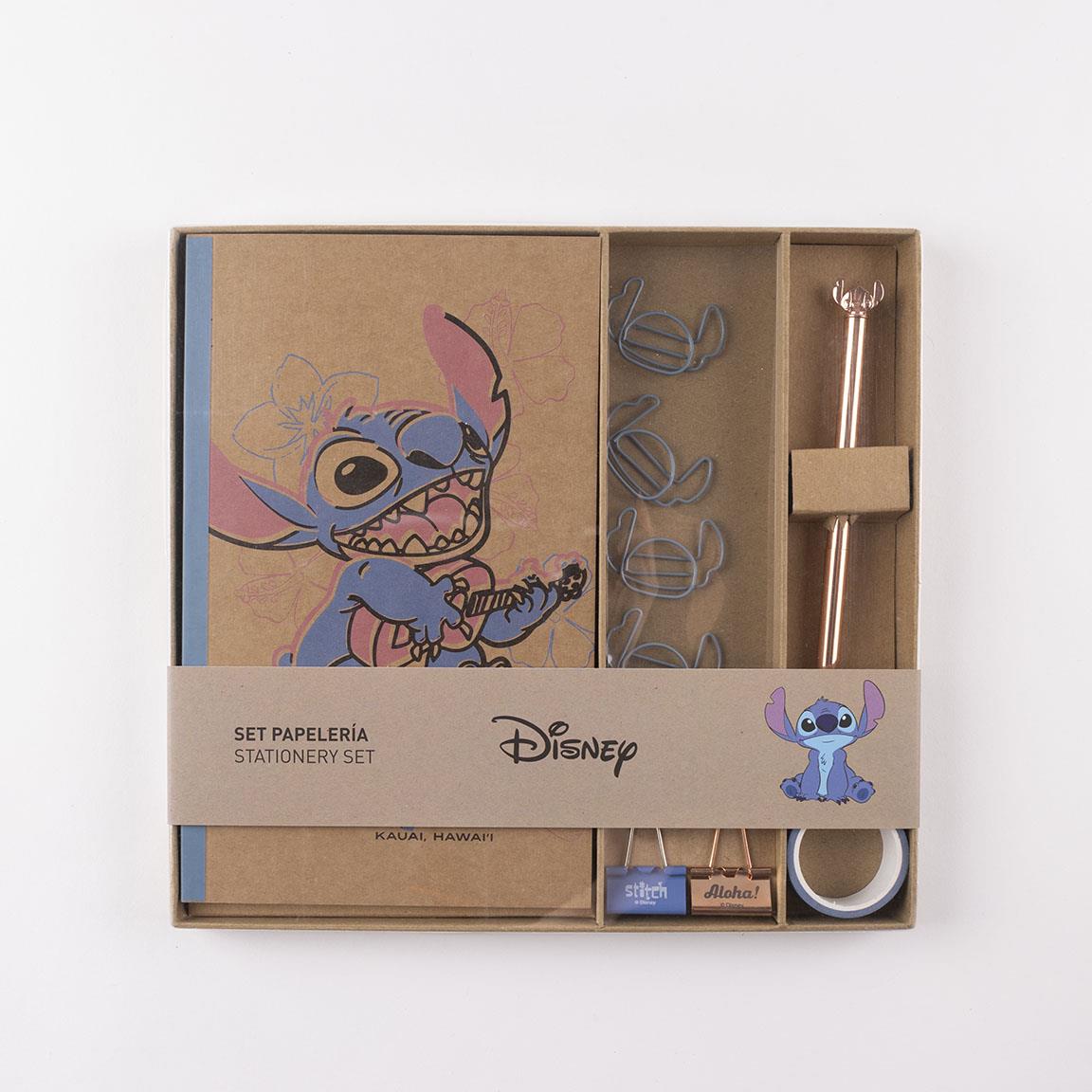 SET DE PAPELERIA STITCH