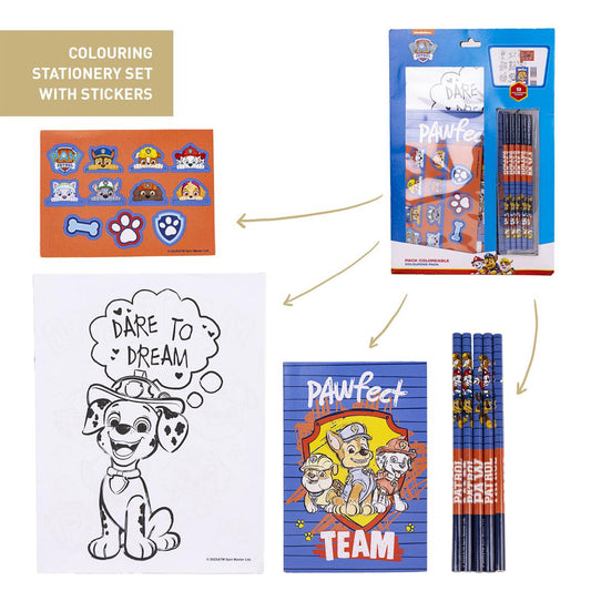 SET DE PAPELERÍA COLOREABLE PAW PATROL - Imagen 1