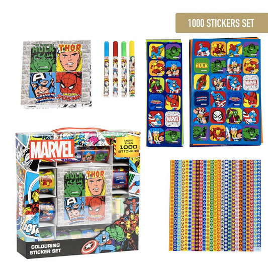 PACK PEGATINAS 1000 PIEZAS MARVEL - Imagen 1