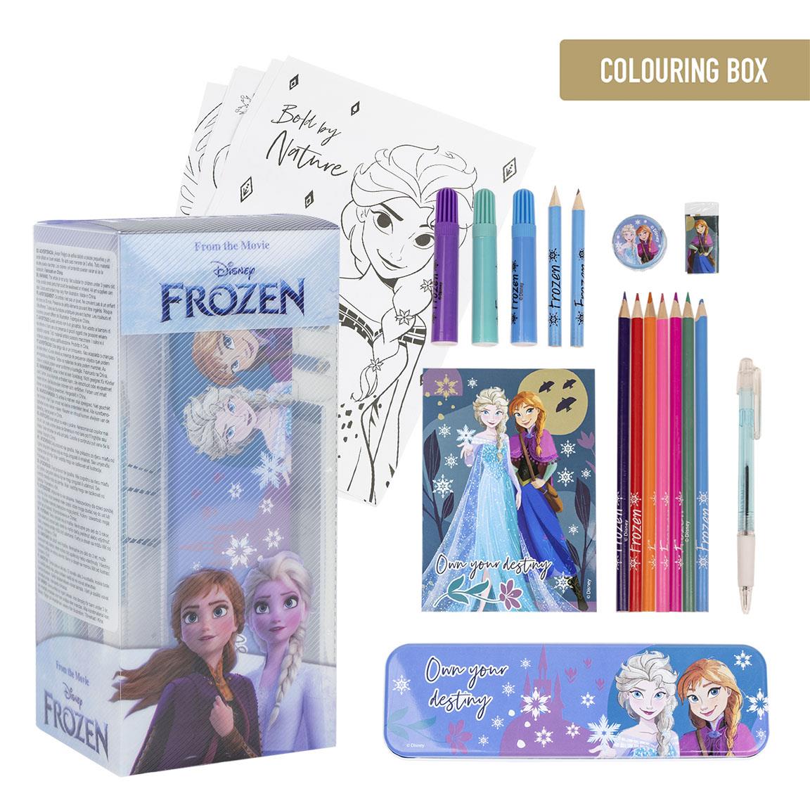 SET PAPELERÍA COLOREABLE FROZEN - Imagen 1