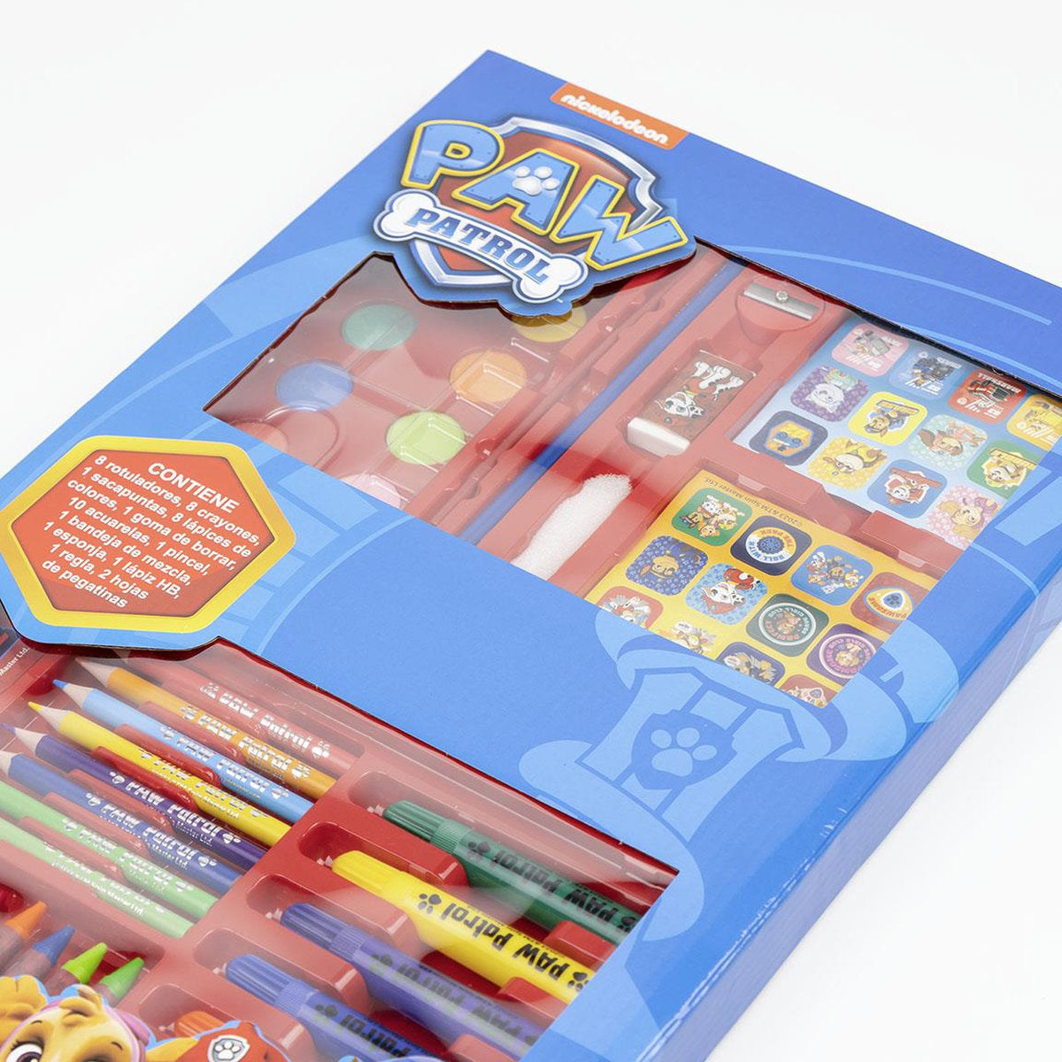 SET PAPELERIA COLOREABLE CAJA PAW PATROL