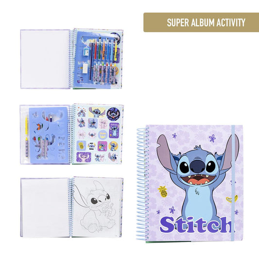 ALBUM ACTIVIDADES COLOREABLE STITCH - Imagen 1