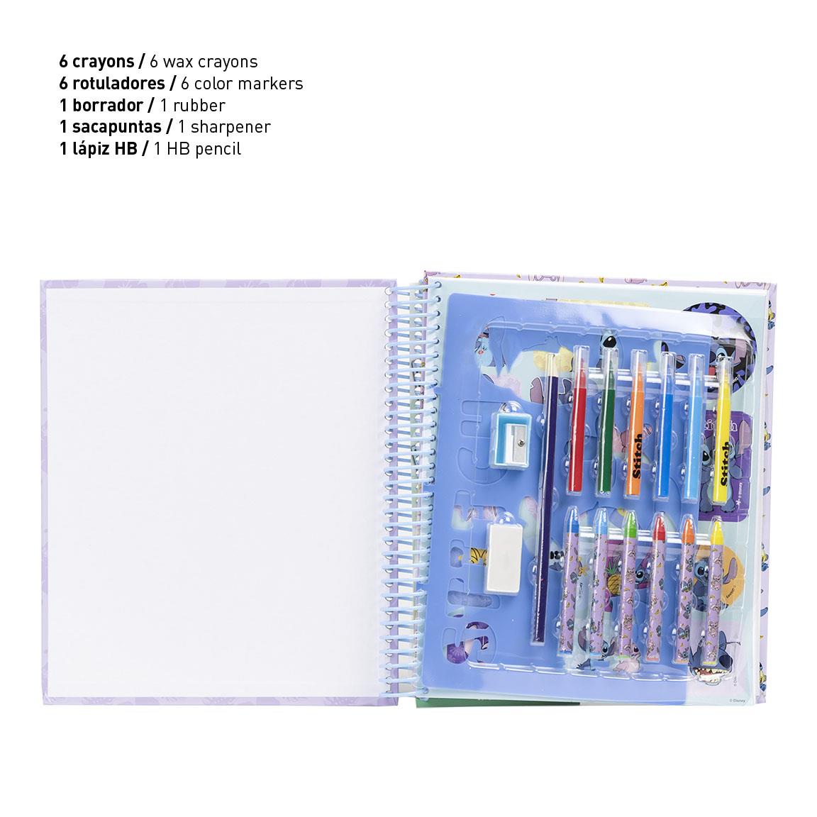 ALBUM ACTIVIDADES COLOREABLE STITCH - Imagen 3