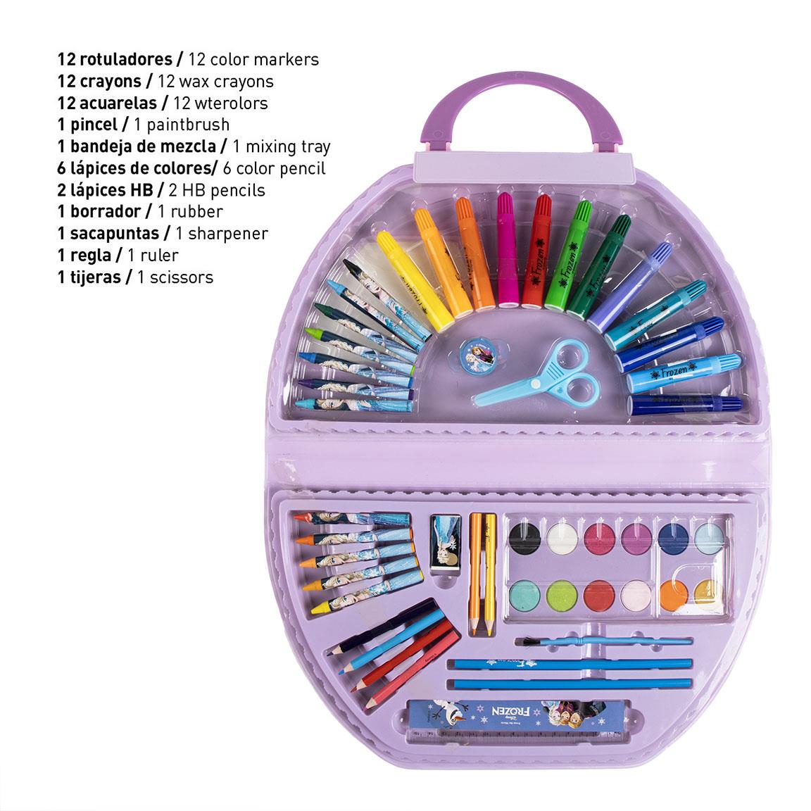 SET PAPELERÍA COLOREABLE 50 PIEZAS FROZEN - Imagen 3