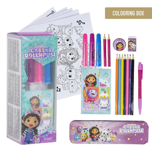SET PAPELERÍA COLOREABLE GABBY´S DOLLHOUSE - Imagen 1