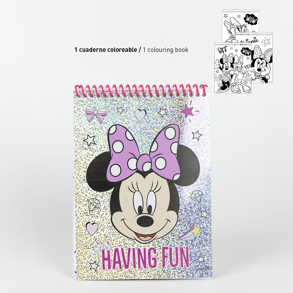 SET PAPELERÍA COLOREABLE DISPLAY MINNIE - Imagen 3