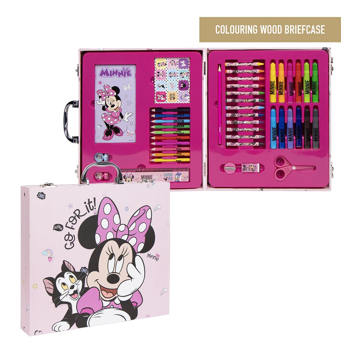 SET PAPELERÍA COLOREABLE MALETÍN MINNIE - Imagen 1