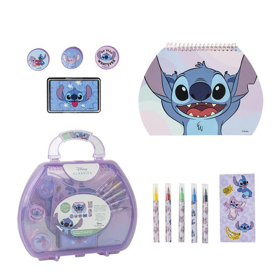 SET PAPELERÍA COLOREABLE MALETÍN STITCH - Imagen 1