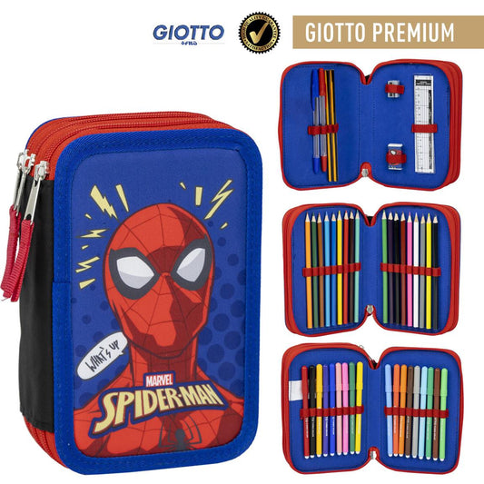 PLUMIER CON ACCESORIOS GIOTTO SPIDERMAN - Imagen 1