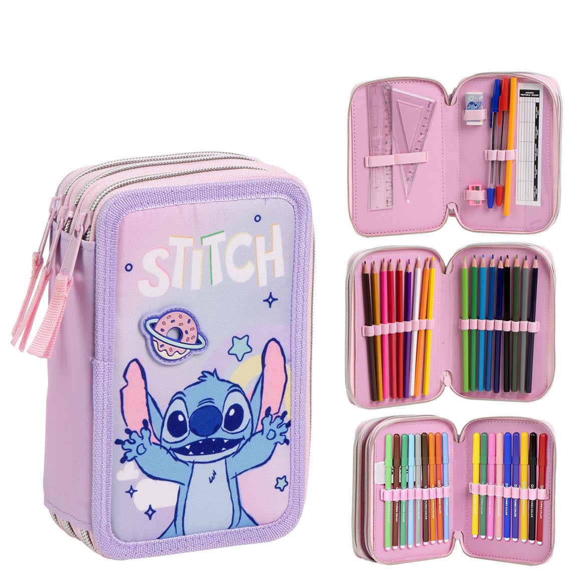 PLUMIER CON ACCESORIOS GIOTTO STITCH - Imagen 1