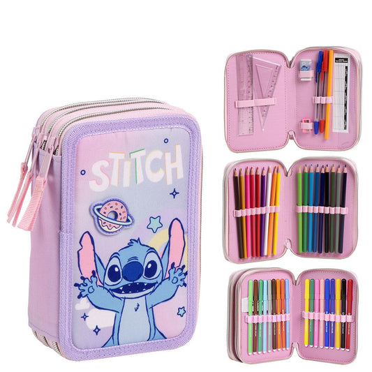PLUMIER CON ACCESORIOS GIOTTO STITCH - Imagen 1