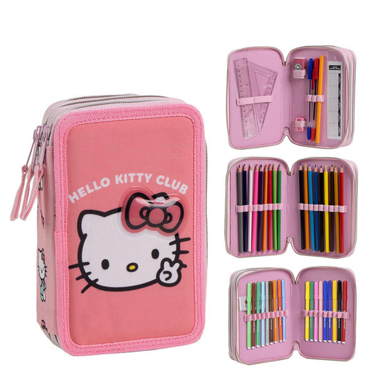 PLUMIER CON ACCESORIOS GIOTTO HELLO KITTY - Imagen 1