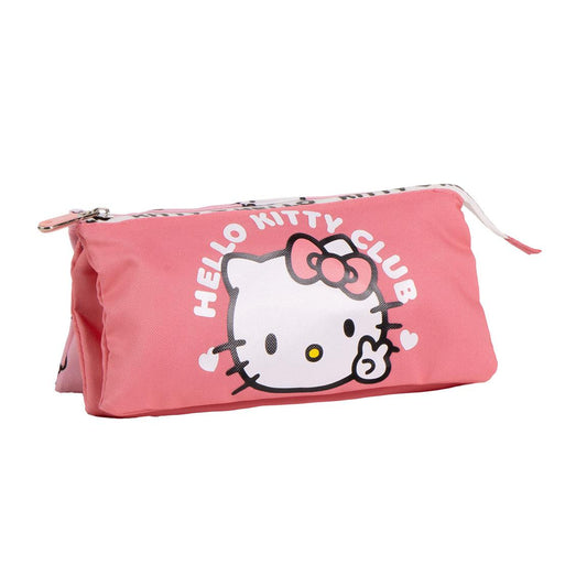 ESTUCHE PORTATODO 3 COMPARTIMENTOS HELLO KITTY - Imagen 1