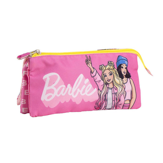 ESTUCHE PORTATODO 3 COMPARTIMENTOS BARBIE - Imagen 1