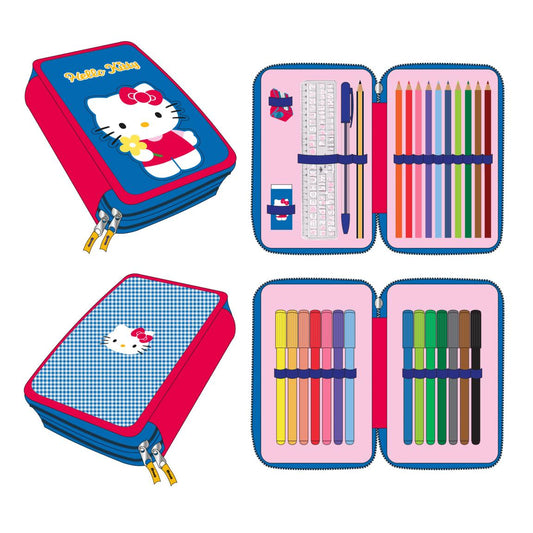 PLUMIER CON ACCESORIOS HELLO KITTY - Imagen 1