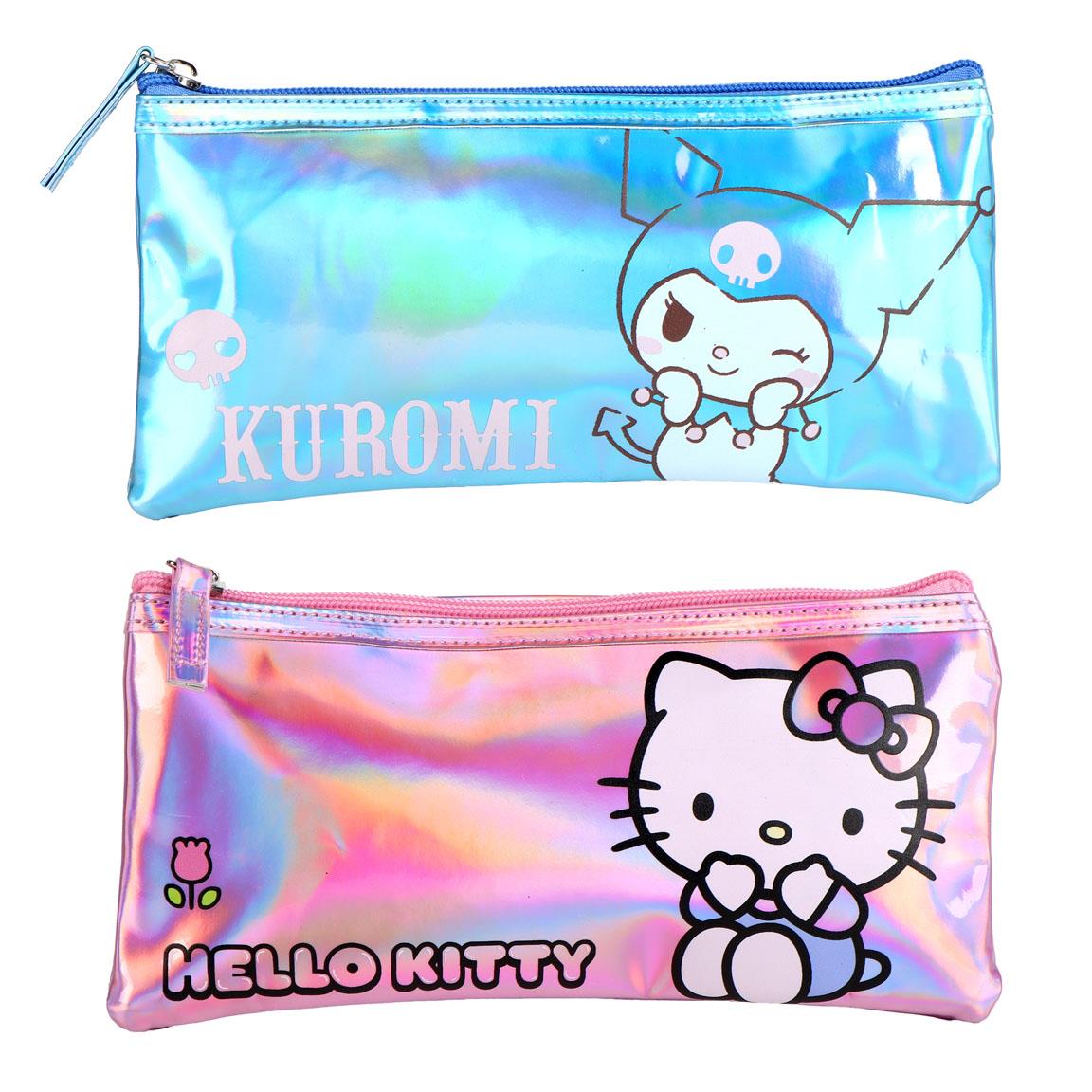 ESTUCHE PORTATODO IRIDISCENTE HELLO KITTY KUROMI - Imagen 3