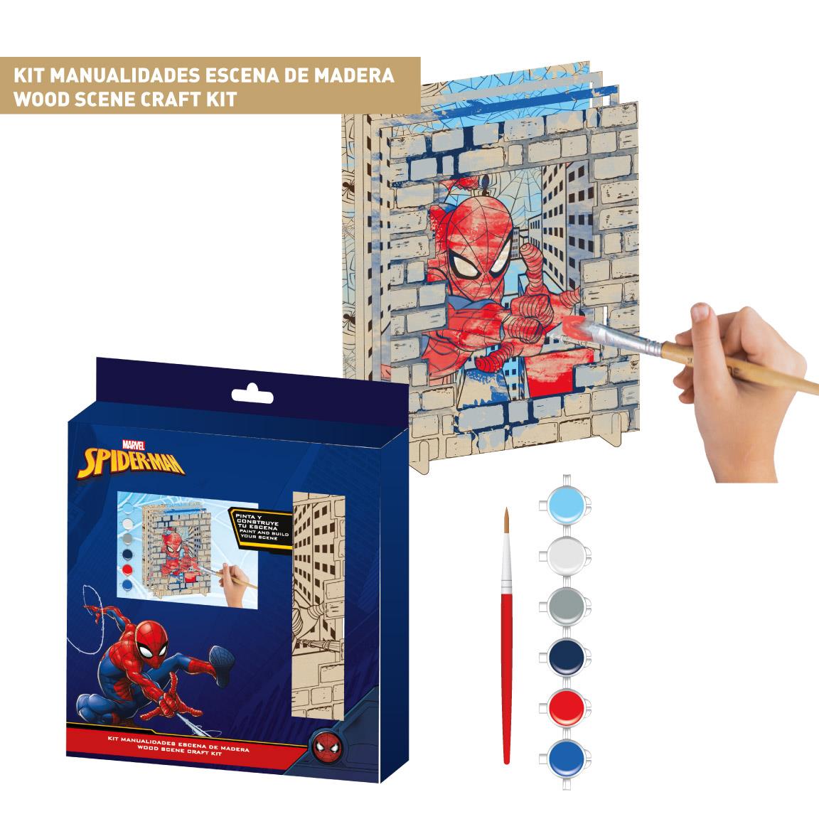 FIGURAS COLOREABLES MADERA SPIDERMAN - Imagen 1