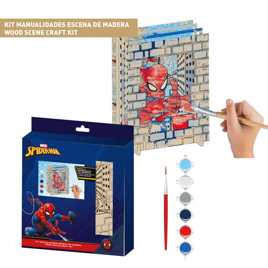 FIGURAS COLOREABLES MADERA SPIDERMAN - Imagen 1