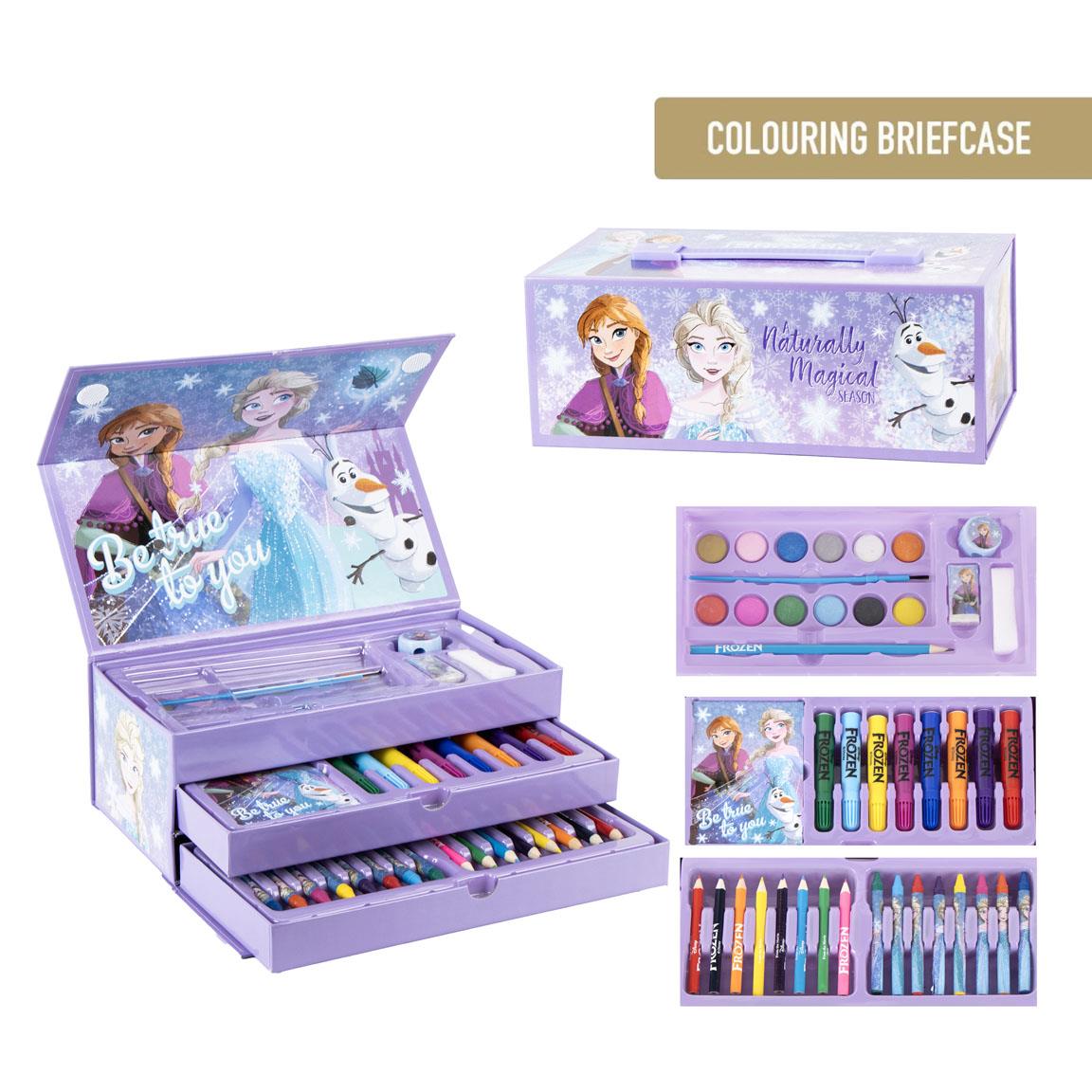 SET PAPELERÍA COLOREABLE MALETÍN FROZEN - Imagen 1