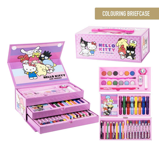 SET PAPELERÍA COLOREABLE MALETÍN HELLO KITTY - Imagen 1