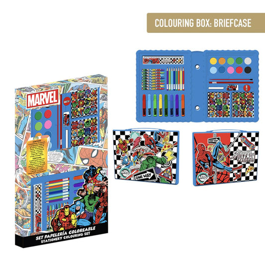 SET PAPELERÍA COLOREABLE CAJA AVENGERS - Imagen 1