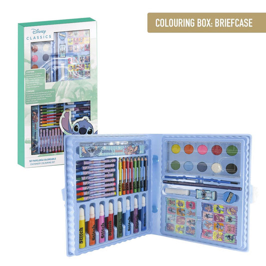 SET PAPELERÍA COLOREABLE CAJA STITCH - Imagen 1