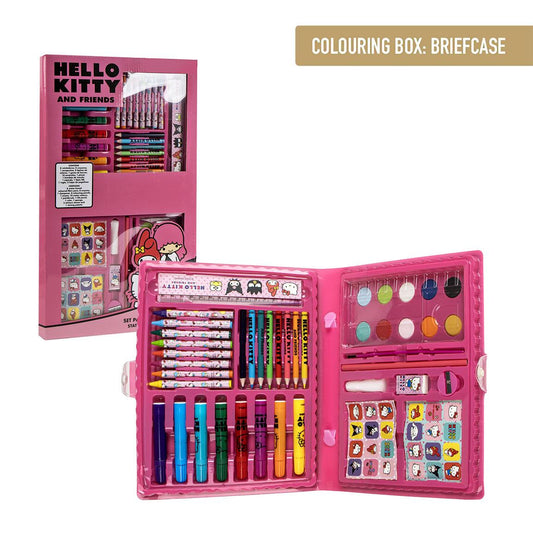 SET PAPELERÍA COLOREABLE CAJA HELLO KITTY - Imagen 1
