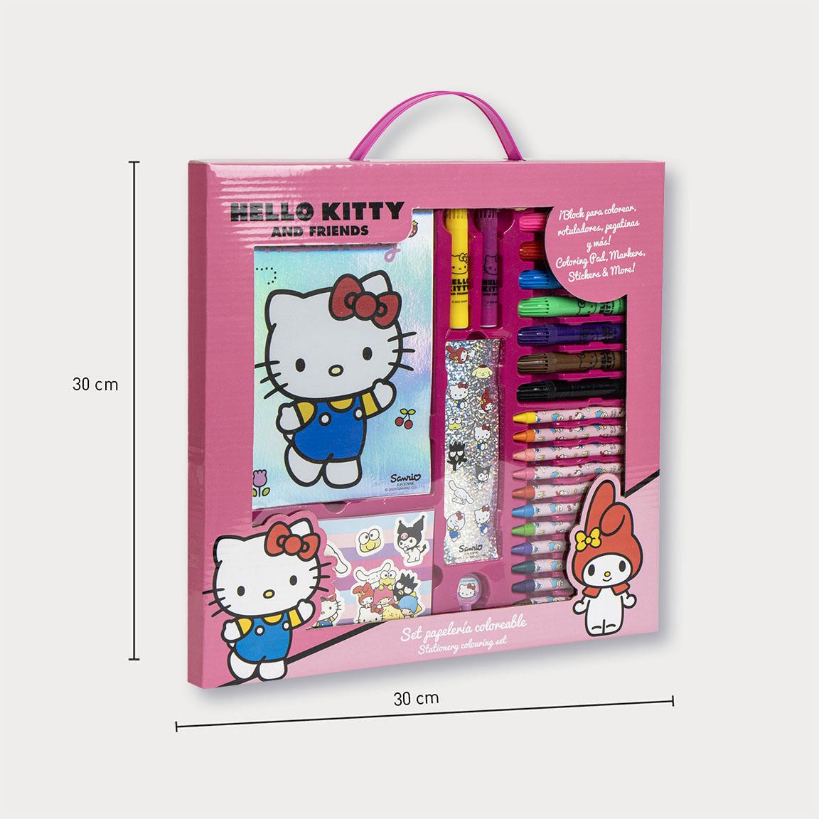 SET PAPELERÍA COLOREABLE DISPLAY HELLO KITTY - Imagen 2