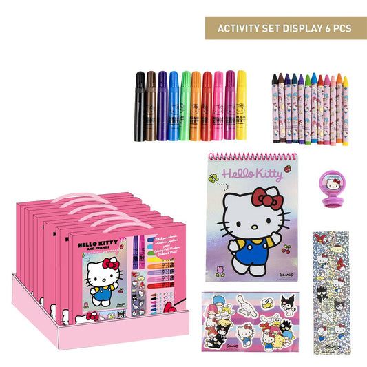 SET PAPELERÍA COLOREABLE DISPLAY HELLO KITTY - Imagen 1