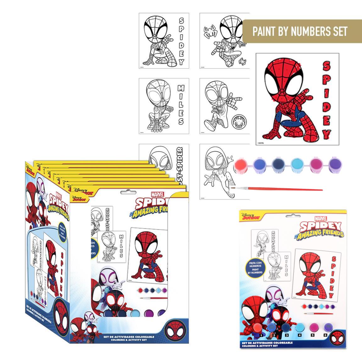 SET DE PAPELERÍA COLOREABLE SPIDEY - Imagen 1